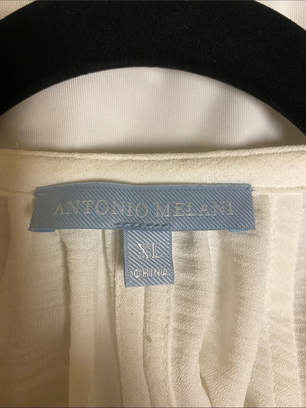 ANTONIO MELANI Cream Mini Dress with Self-Tie Belt - Picture 2 of 3
